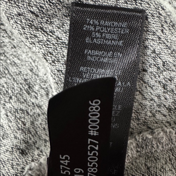 Express Heather Gray Long Sleeve V Neck Medium Dress - Picture 7 of 8